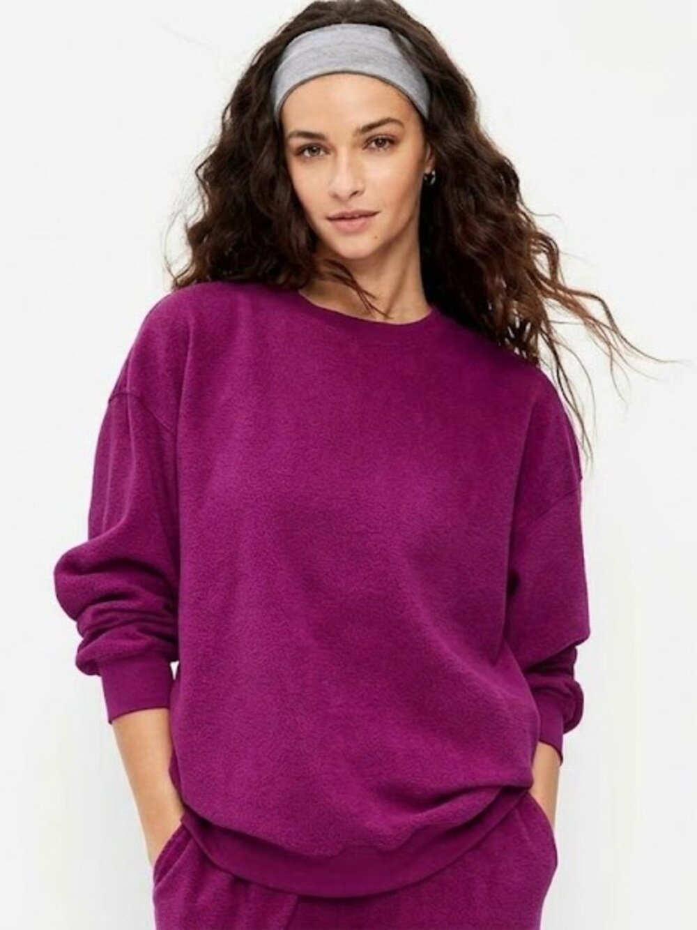 Gap Comfy Oversize Magenta Sweatshirt